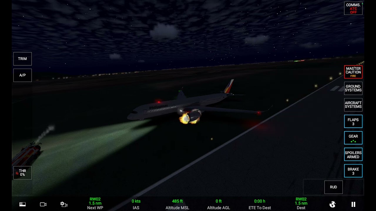 Off the runway at Angeles City Philippines (RPLC) 