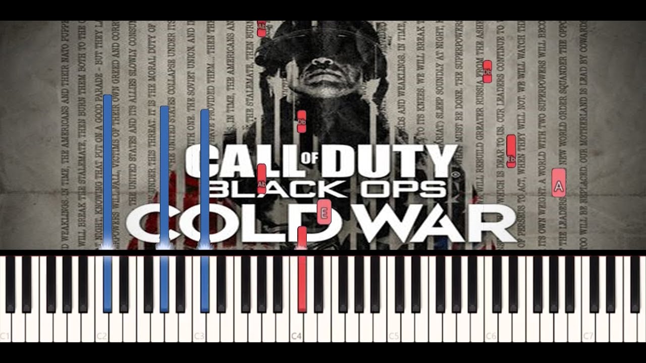 Call of Duty: Black Ops Cold War - Bell's Theme - Piano Cover (Synthesia)