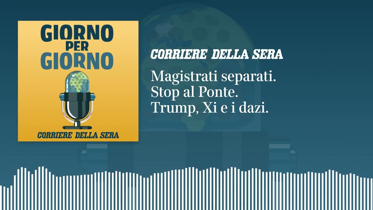 Magistrati separati. Stop al Ponte. Trump, Xi e i dazi