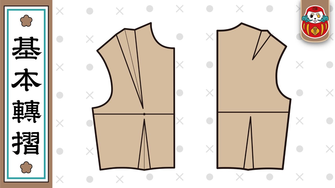 【打版教學】基本功第一課！轉摺的兩種做法｜剪裁人生｜打版教程｜倫敦藝術大學UAL｜倫敦時尚學院LCF｜《 從零開始學打版》