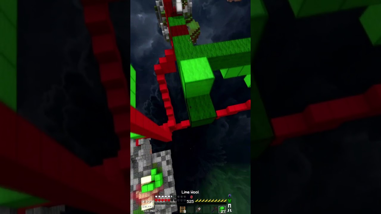 INSANE block clutch #shorts #bedwars #blockclutch #clutch #hypixel