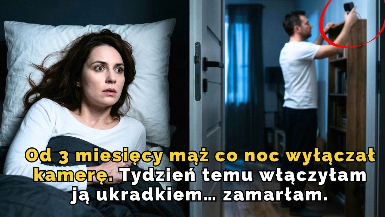 Od 3 miesięcy mąż co noc wyłączał kamerę. Tydzień temu włączyłam ją ukradkiem… zamarłam.