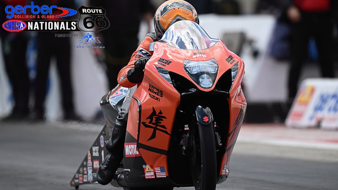 2025 NHRA Route 66 Nationals | Pro Stock Motorcycle Eliminations | Chicago, IL