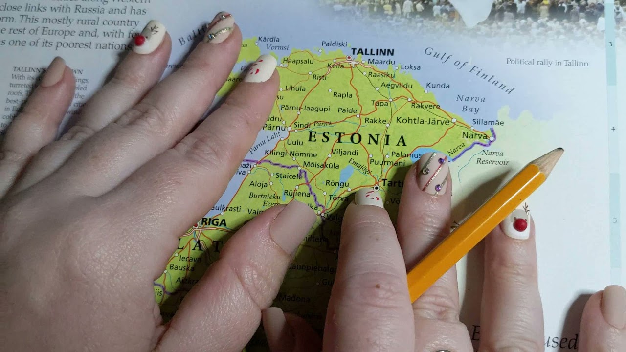 ASMR ~ Estonia History & Geography ~ Soft Spoken Map Pointing