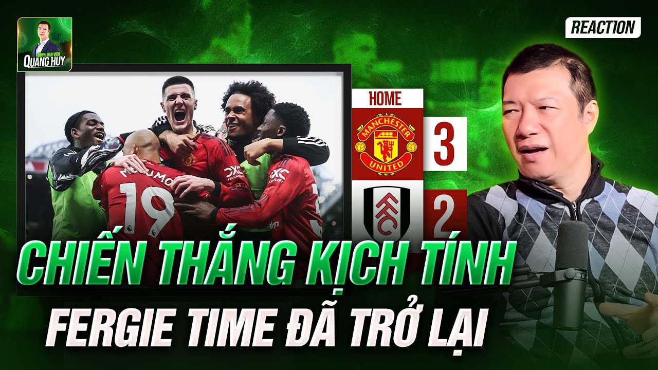 🔴 MAN UNITED 3-2 FULHAM: CARRICK ĐƯA 