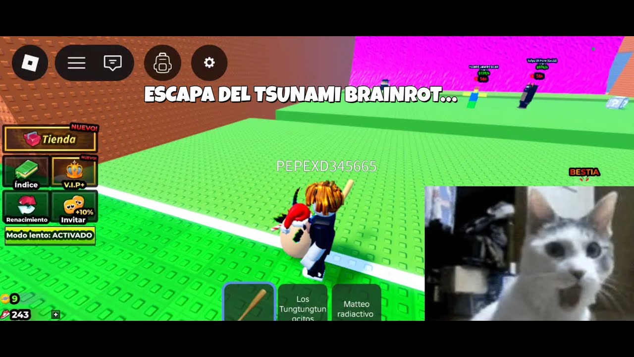 El REGALO NO SE PUDO ENTREGAR😨 ESCAPA DEL TSUNAMI BRAINROT#roblox #historiaderoblox #robloxbrainrots