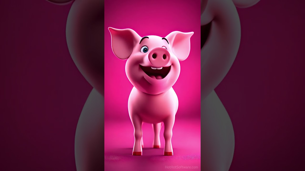 Pig Go Oink Oink! #pig #animals #piglet #singing #song #funny