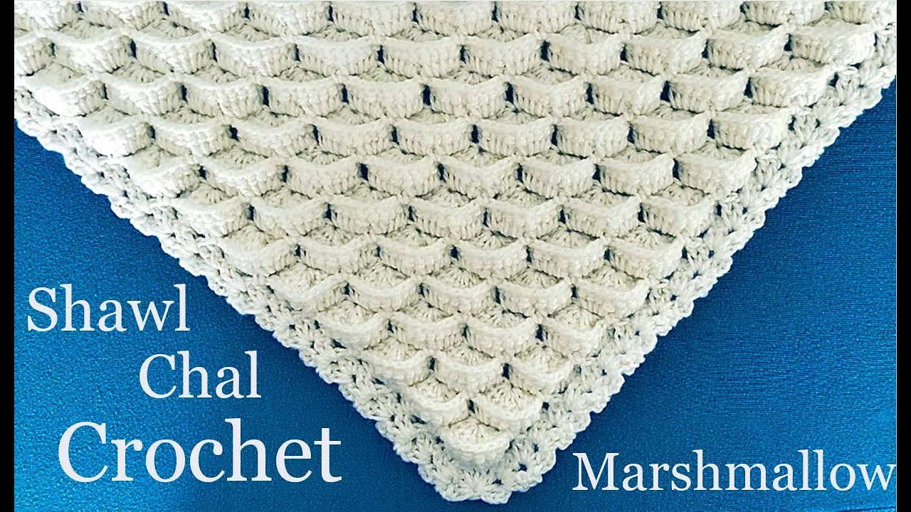 Crochet tejido de Punto marshmallow para Poncho Fácil tejido paso a paso