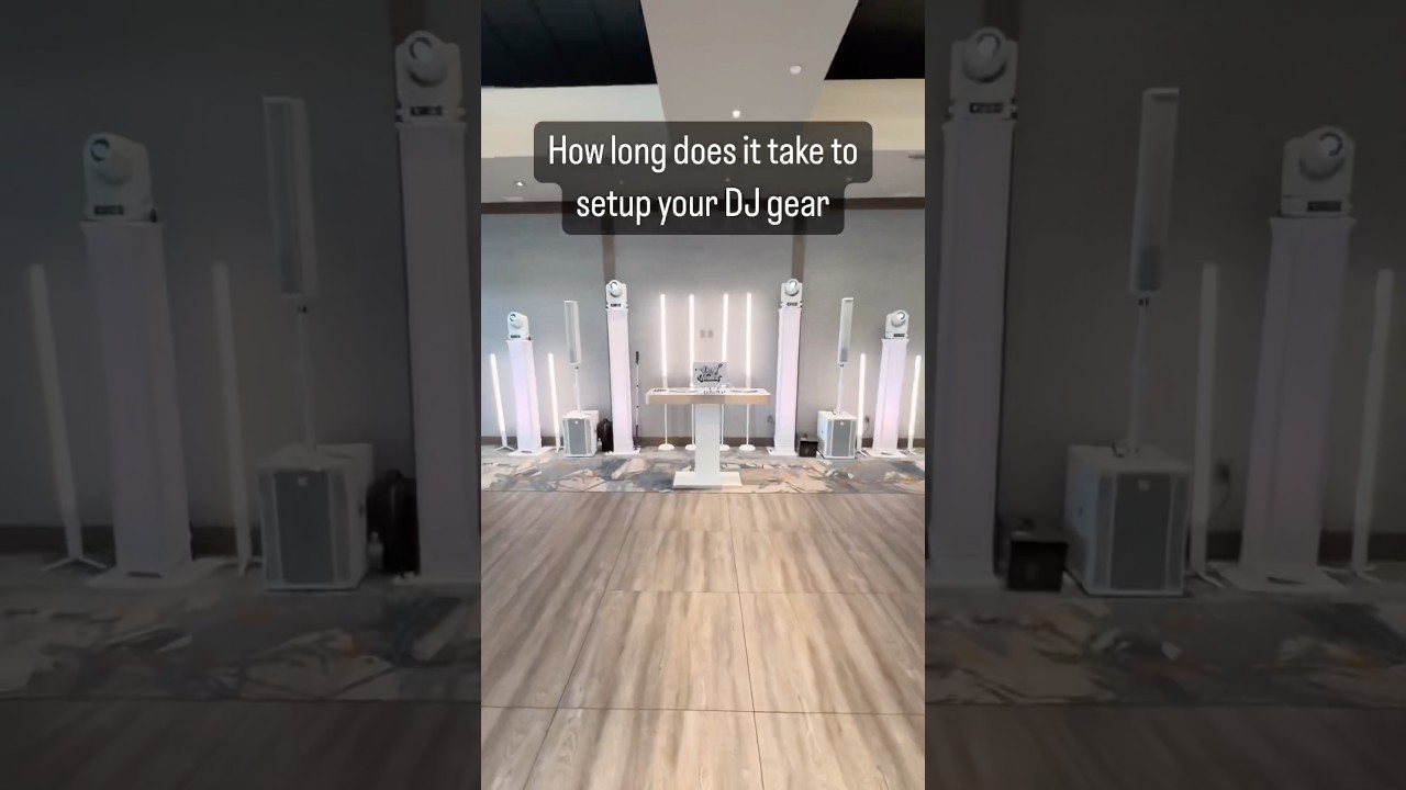 How long does it take to setup your wedding DJ gear? Let's time it!