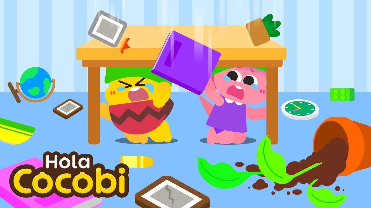 Consejos de Seguridad Durante Terremotos | Canciones Infantiles | Kids Song | Hola Cocobi