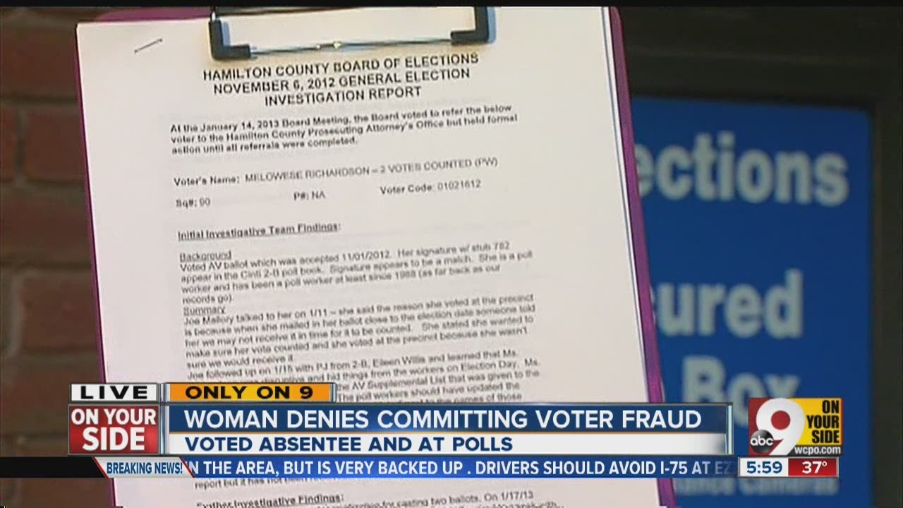 Woman allegedly votes multiple times in recent election
