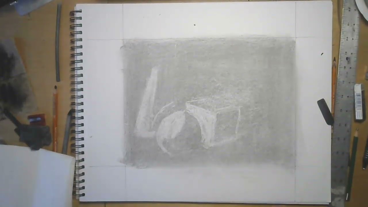 Subtractive Charcoal Drawing