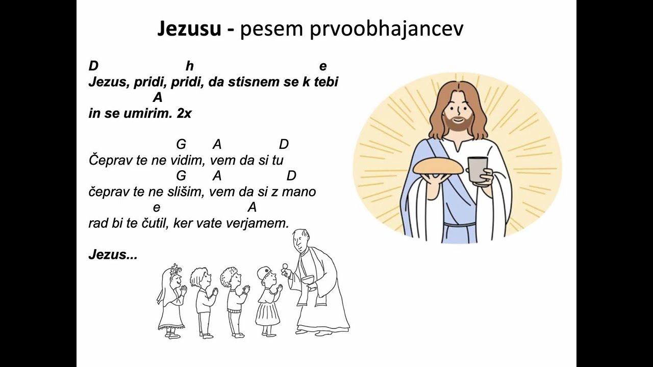 Jezusu - pesem prvoobhajancu