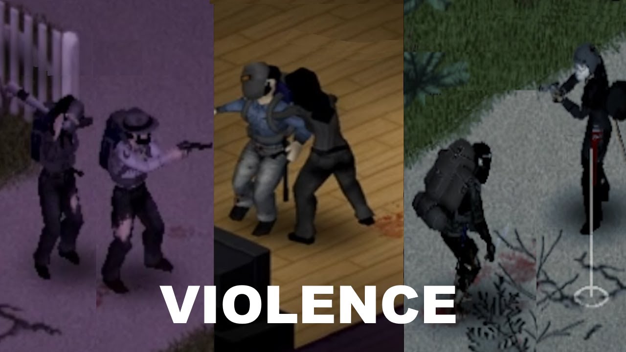 Project Zomboid PVP: 3 brutal melee kills