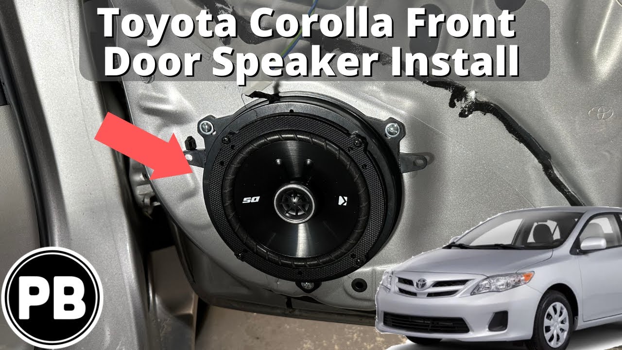 2009 - 2013 Toyota Corolla Front Door Speaker Install