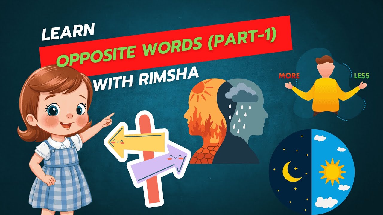 Learn Opposite Words (Part - 1) | Big & Small, Hot & Cold | LKG | UKG | Preschool