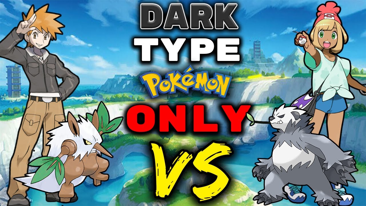 We Can Only Catch RANDOM DARK Type Pokemon...Then we FIGHT! Pokemon Sword