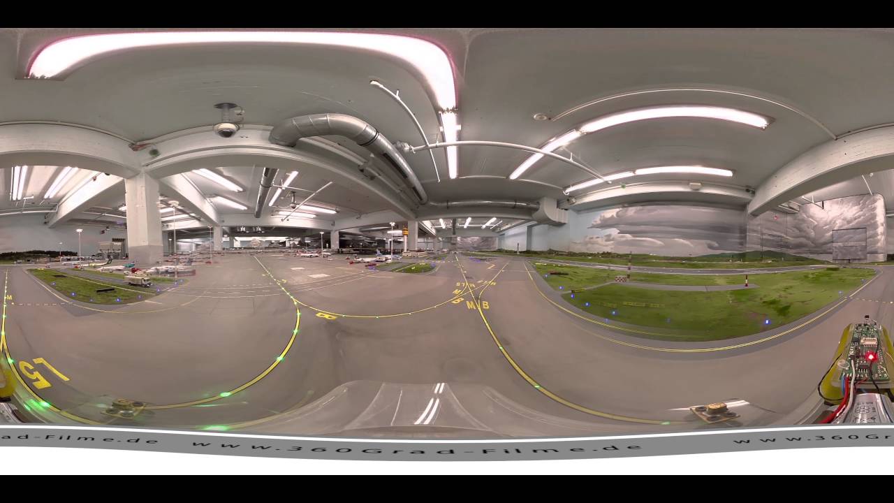 360° Video: Spektakuläre Landung Flughafen Knuffingen! Bewegt einfach das Handy oder die Maus