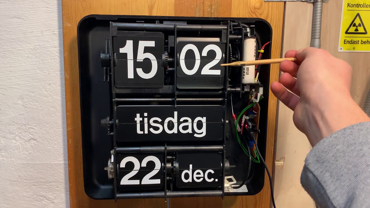 Bodet Flip Clock Rebuild on Hackaday - Clock explanation
