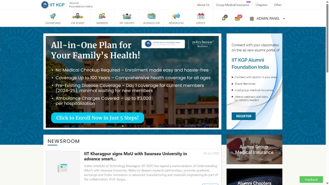 Webinar-Member Registration Approval | IITKGPAFI | Vaave |