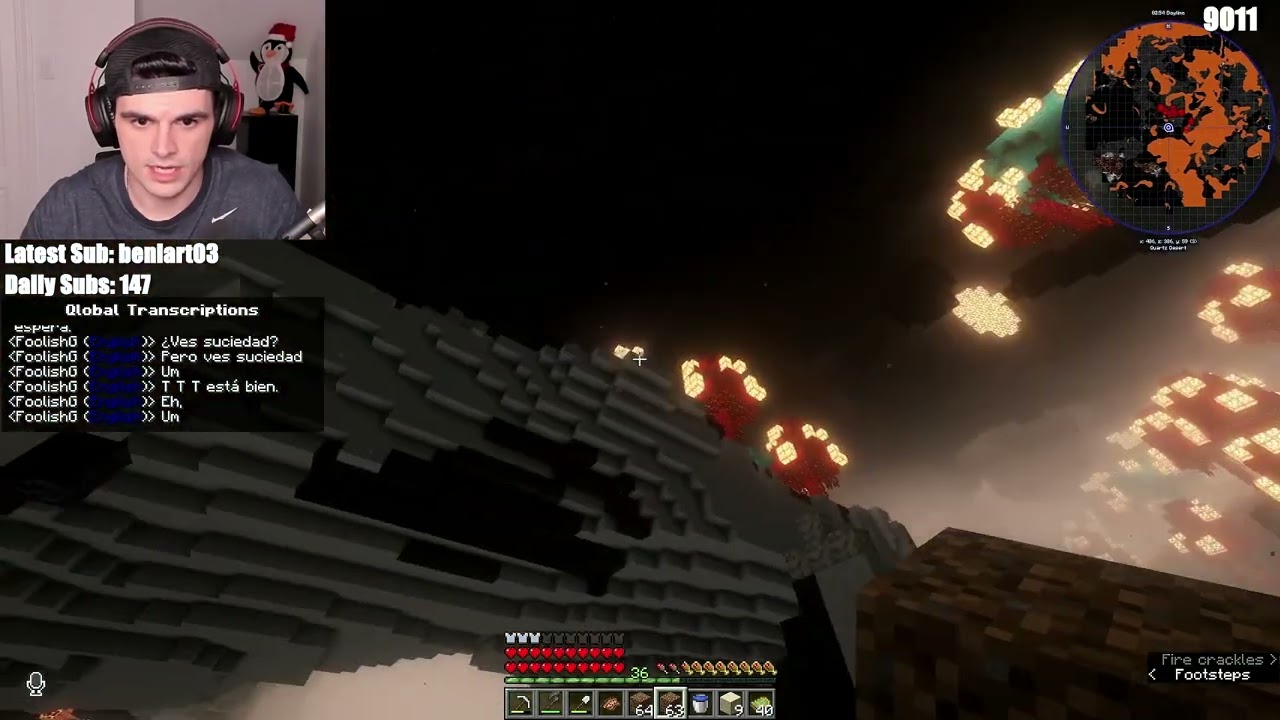 La reacción de FOOLISH cuando RUBIUS le envía al infierno (NETHER) 😱😱 QSMP
