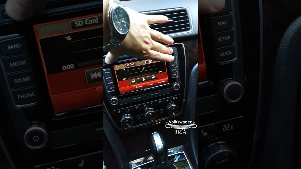 Магнитола RNS 510 (hard reset) VW Passat USA сброс перезагрузка #shorts #passat #vw #volkswagen #car