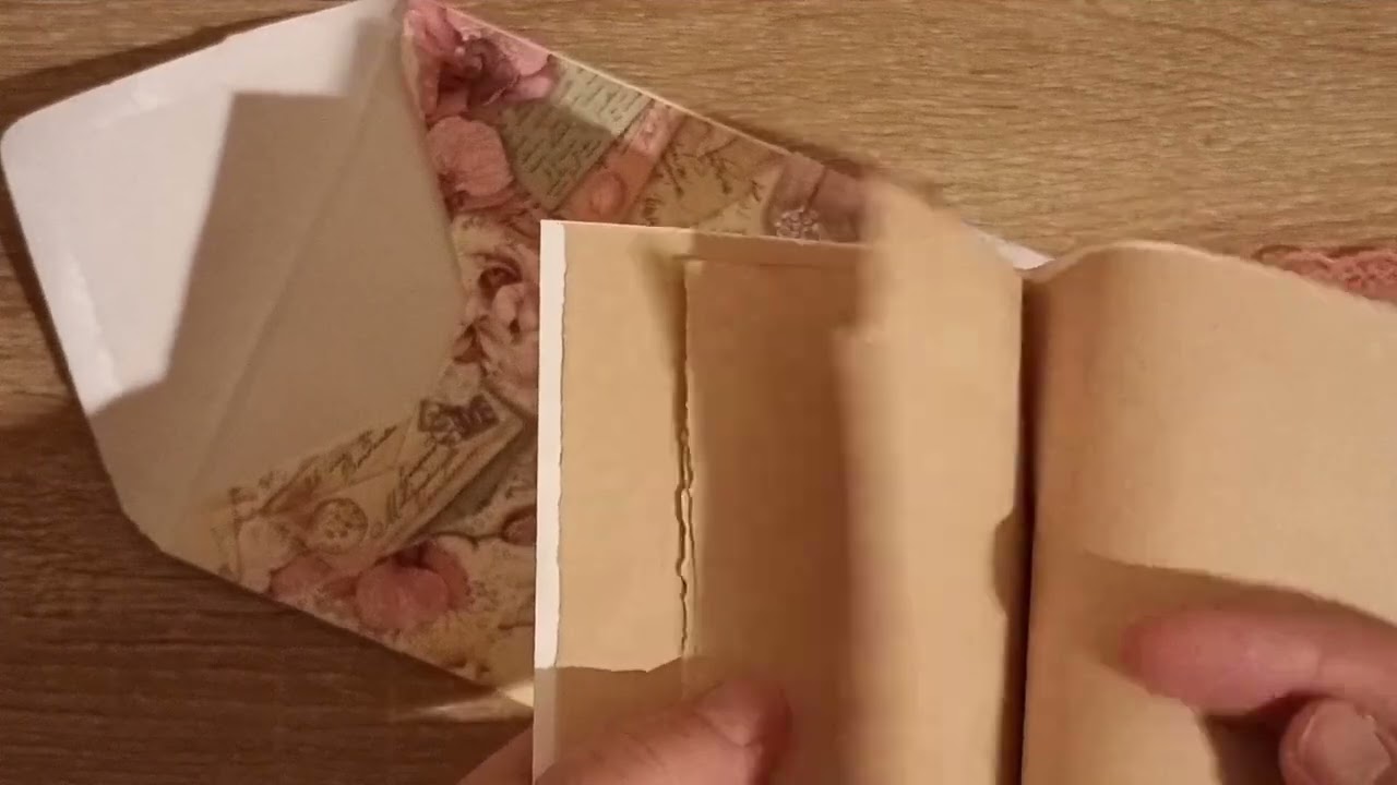 Creating a Flowery flip down using old envelopes