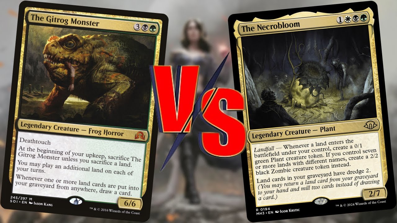 The NecroBloom VS The Gitrog Monster 1v1 EDH/CMDR Gameplay