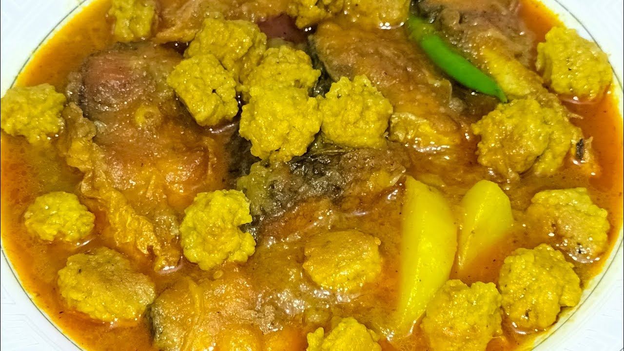 কুমড়োর বড়ি রান্না।রুই মাছ আলু বেগুন দিয়ে কুমড়ো বড়ির মজার তরকারি।Pumpkin Globule Recipe.#ডালের_বড়ি