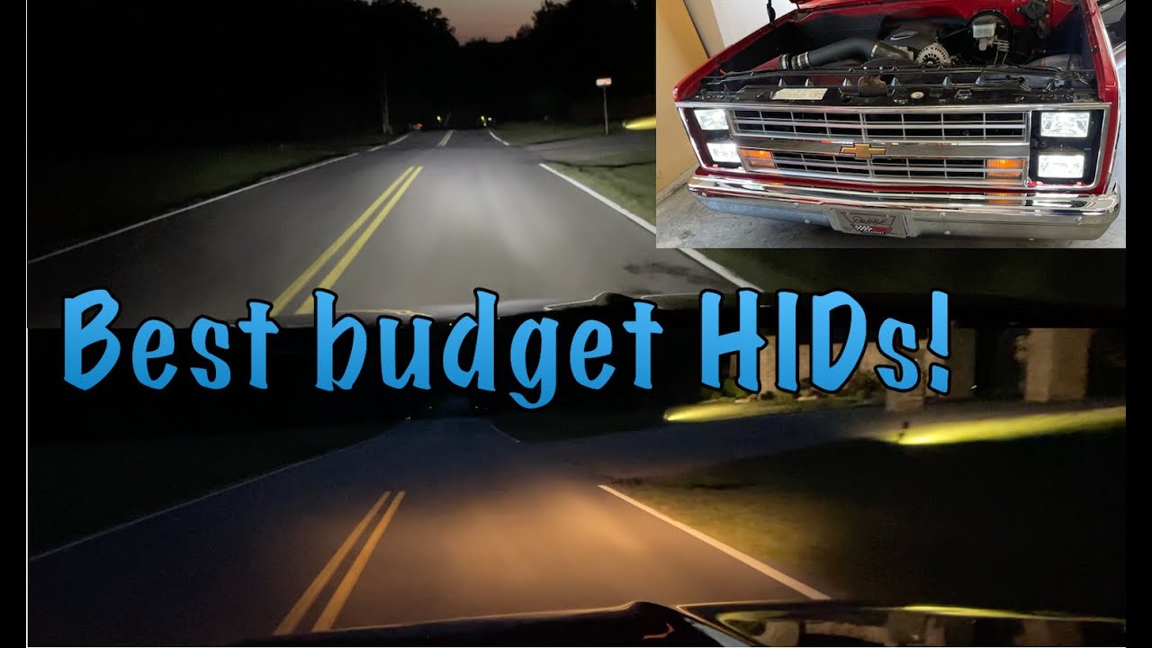 C10 Square body LED HID headlight conversion! Good for any classic car or truck.