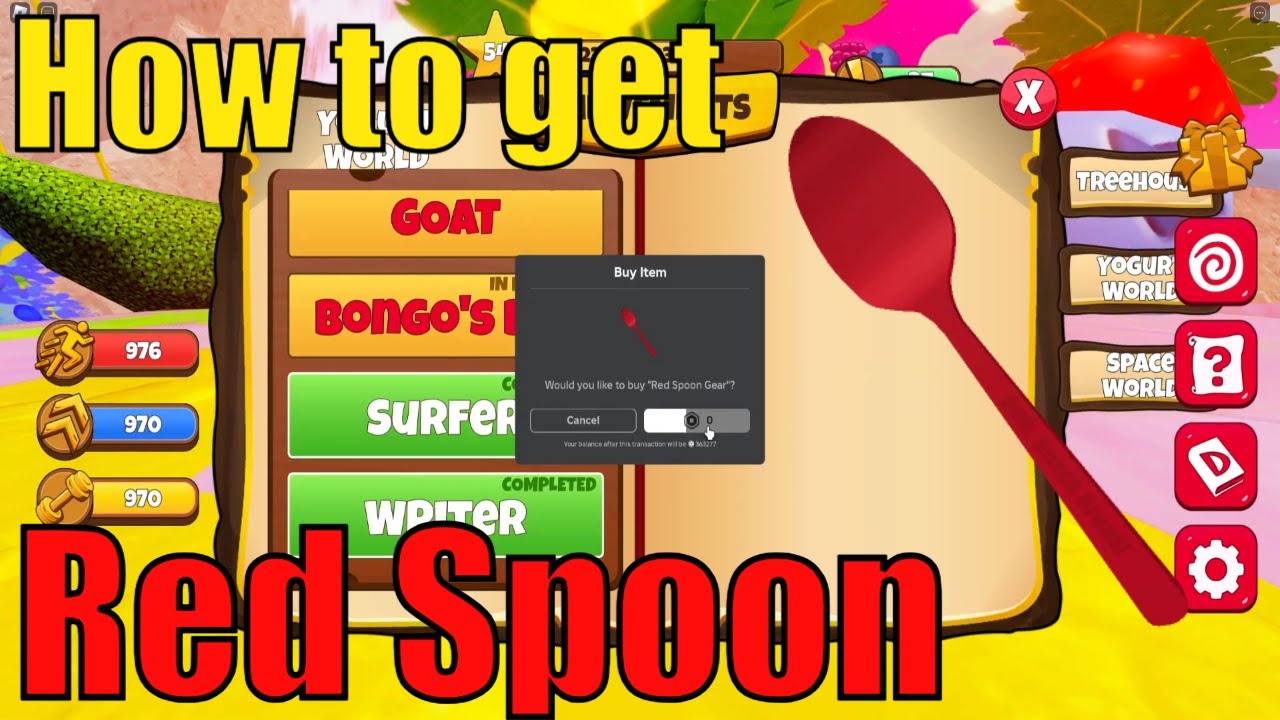 How to get Red Spoon in Danimals Adventure World | 83k STOCK
