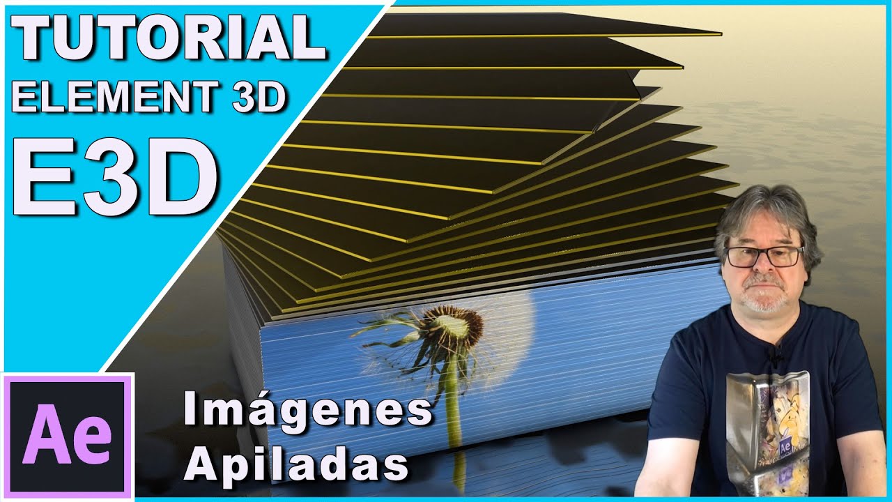 Animación Proyecto imágenes apiladas Element 3D | After Effects