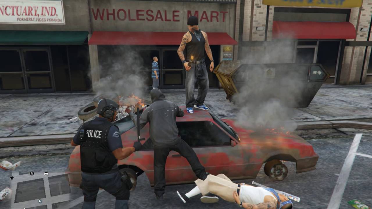 GTA 5 - Protest brutality (fixed crash) 1.1