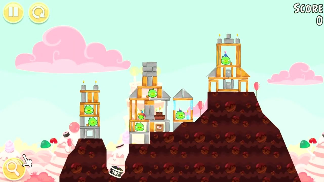 🎂 Angry Birds Classic - Birdday Party Cake 4 ⭐⭐⭐ Three Stars Gameplay Walkthrough All Levels