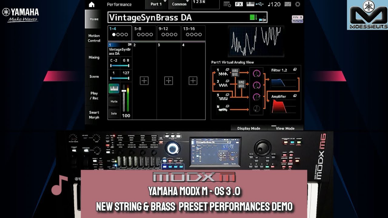 Демонстрация новых пресетов для струнных и духовых инструментов в Yamaha MODX M | OS 3