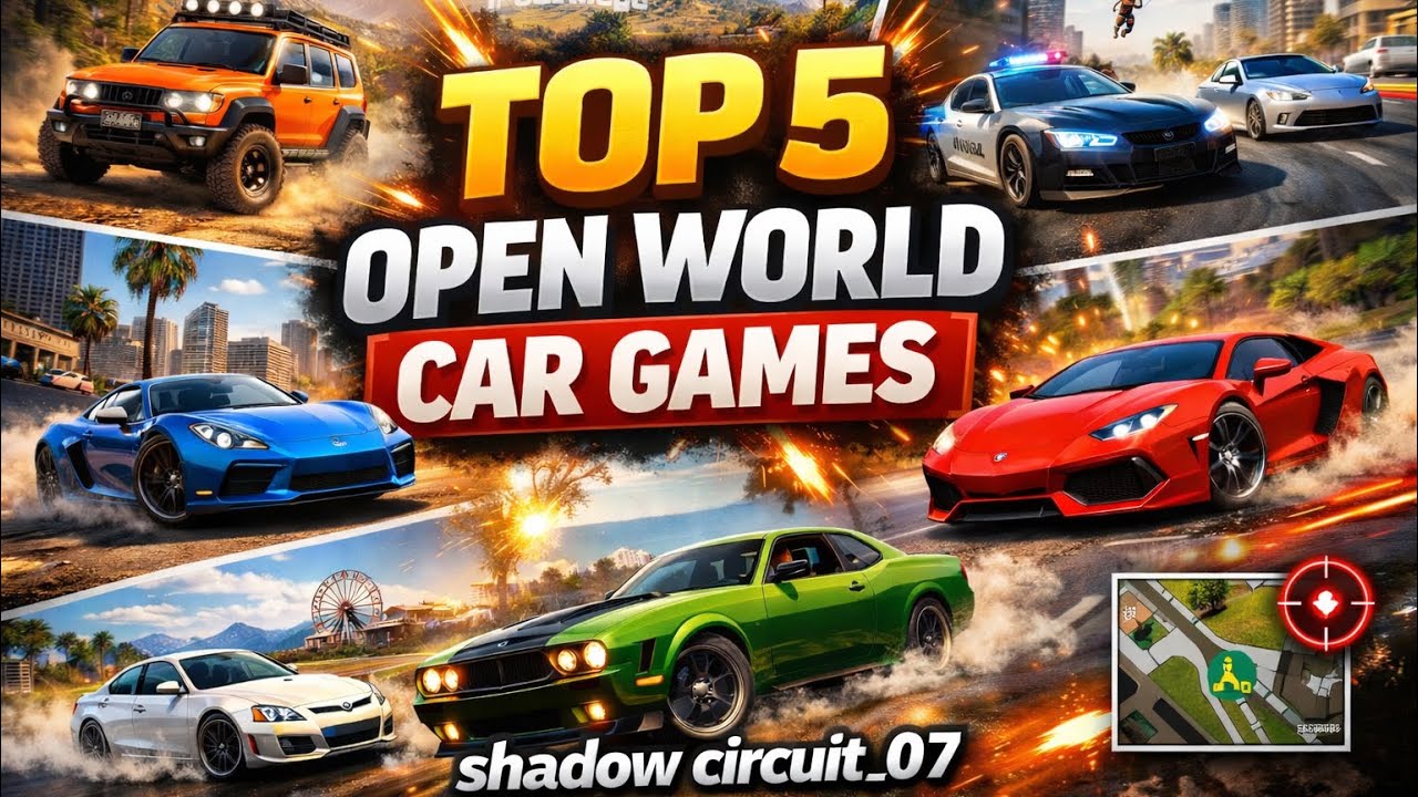 Top 5 open world car games for mobile #openworldcargame 