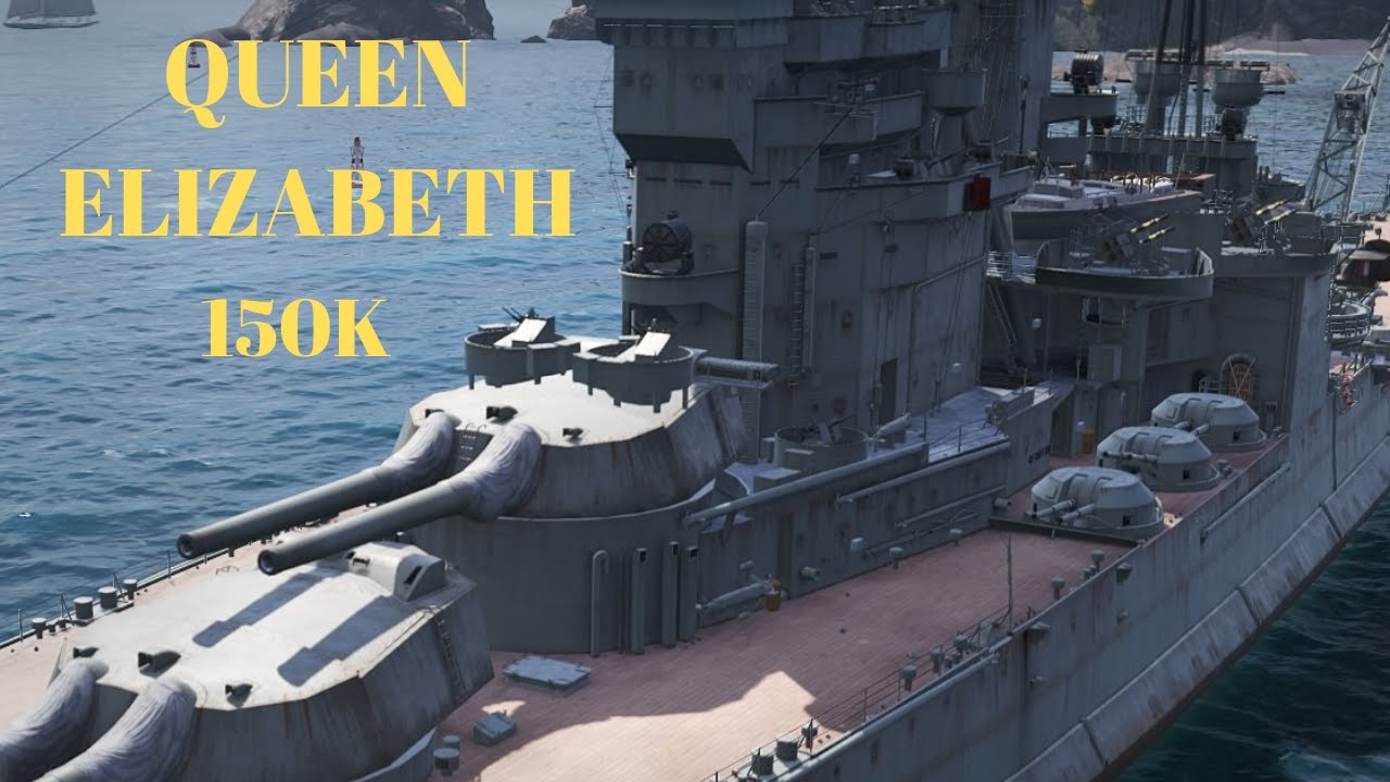Queen Elizabeth 150k Damage | WoWs Legends Console