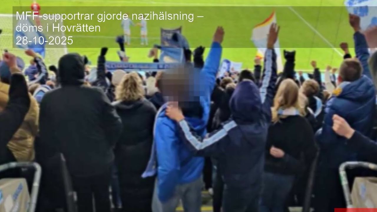MFF-supportrar gjorde nazihälsning – döms i Hovrätten