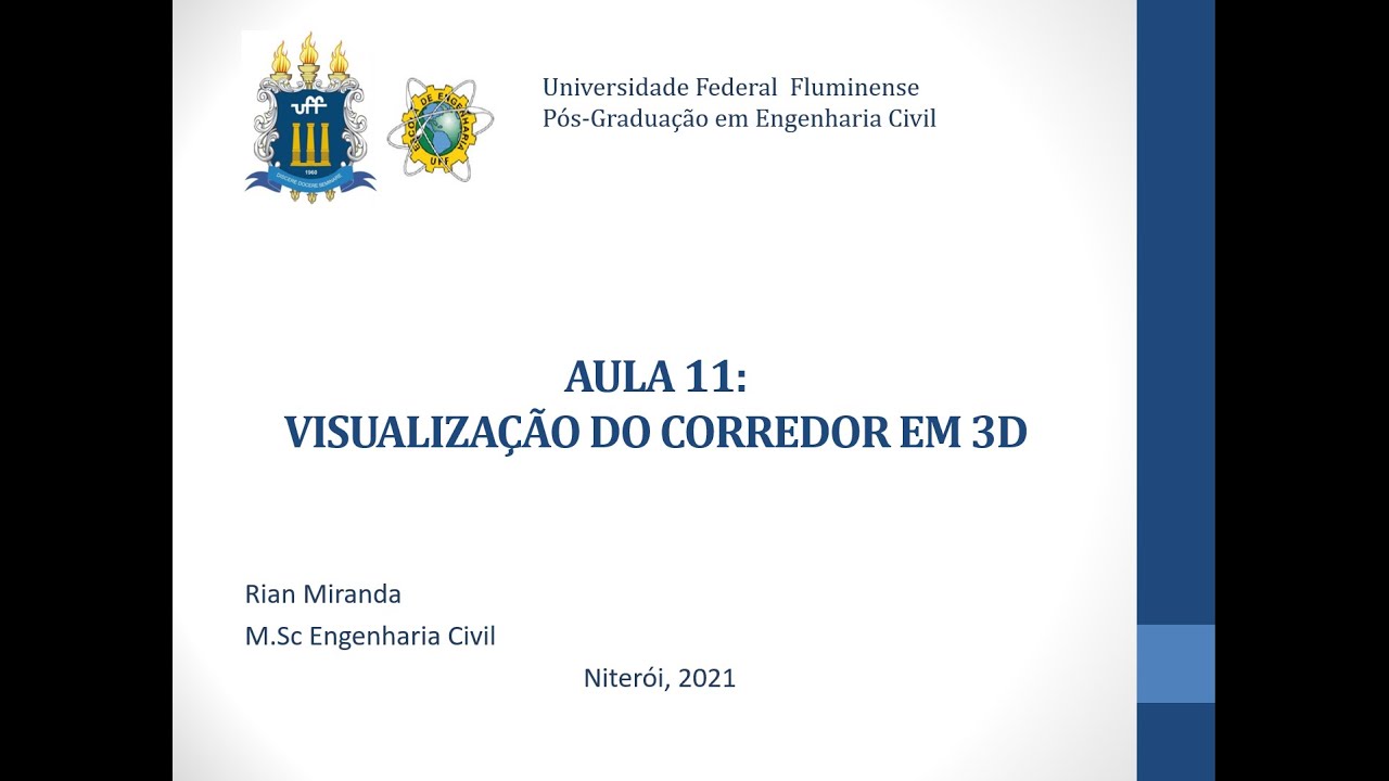 Aula 11: Visualização do Corredor em 3D