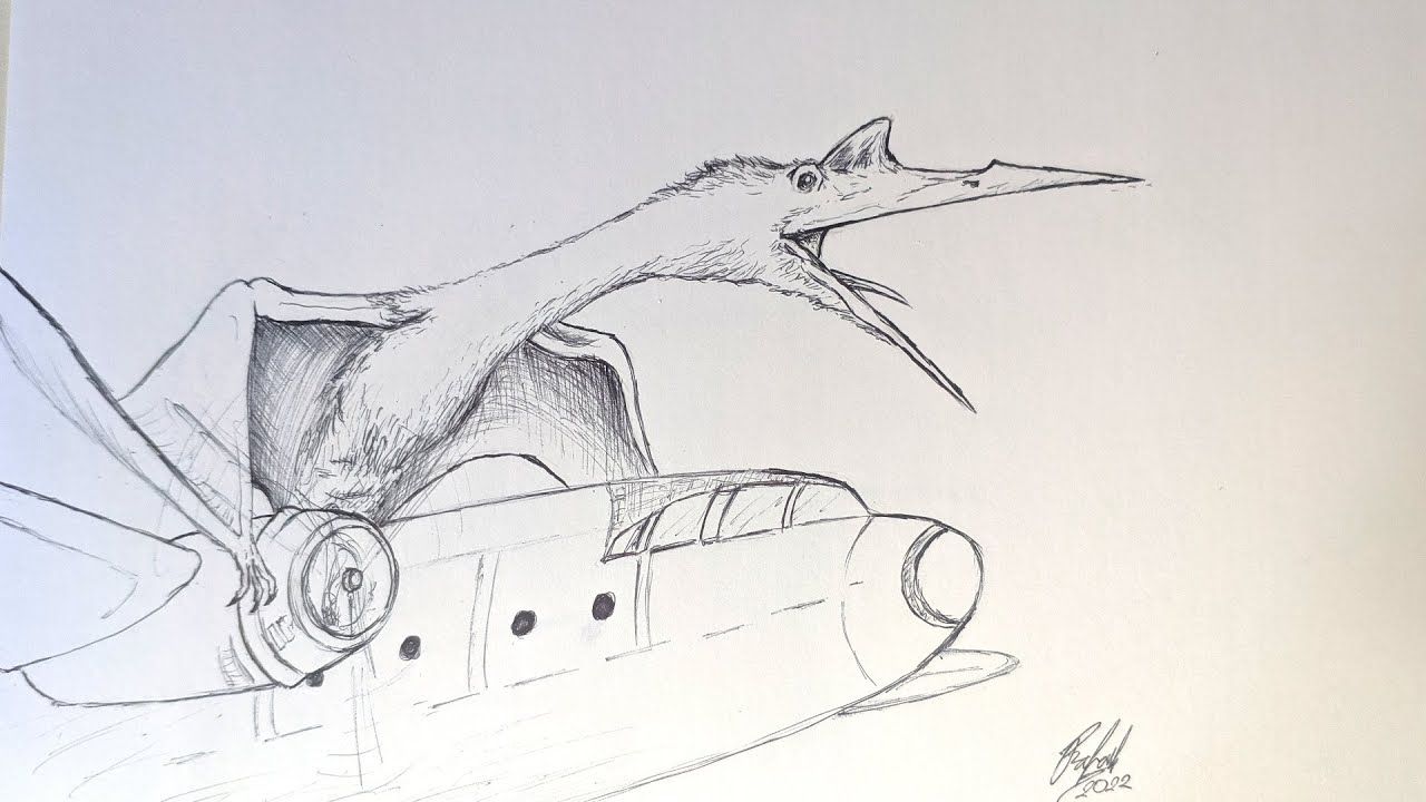 Como desenhar o Quetzalcoatlus - Jurassic World: Domínio