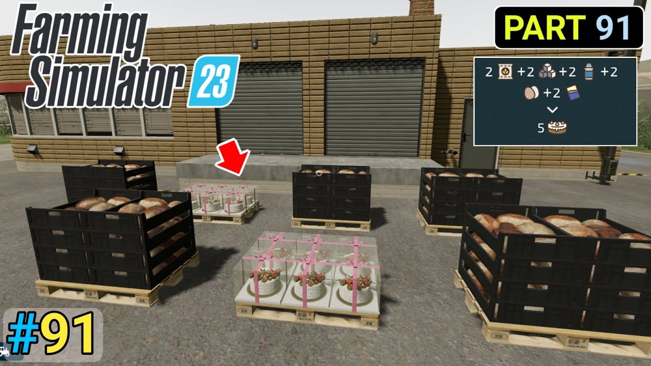 FS23 PART- 91 | How to make Bread 🥪 Cake 🎂- BAKERY 🥯🧁