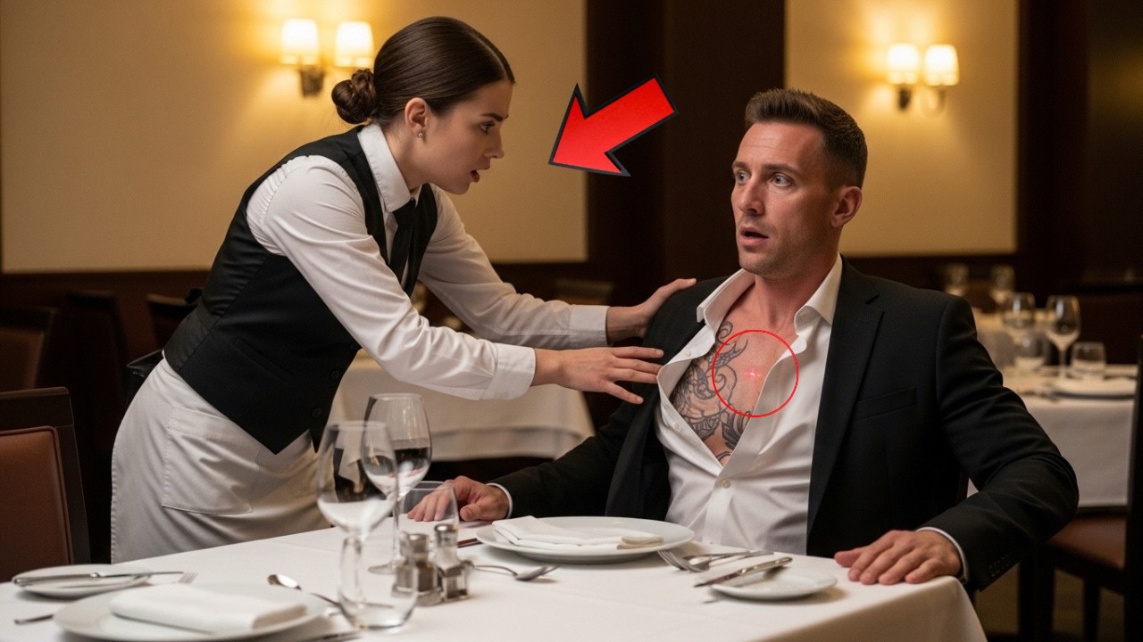 The Waitress Saw the Red Dot on His Chest — And Moved First, Saving the Mafia Boss’s Life