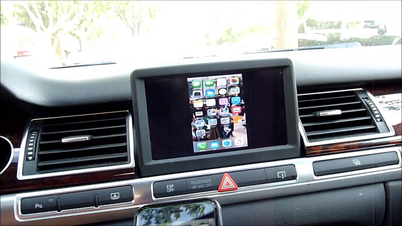 Wifi Mirror Link Audi A8 D3 MMI 2G Using Analog TV Tuner