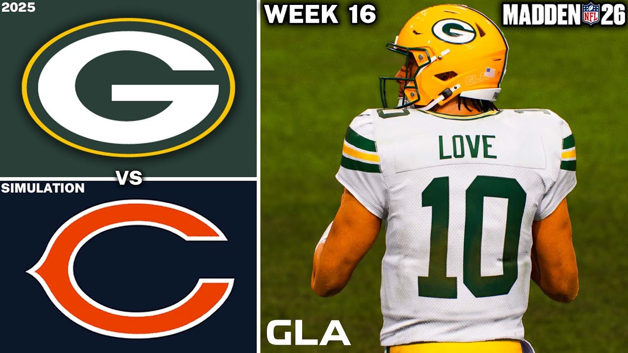 Packers vs. Bears | Week 16 Simulation & Prediction | Madden 26 PS5 Gameplay
