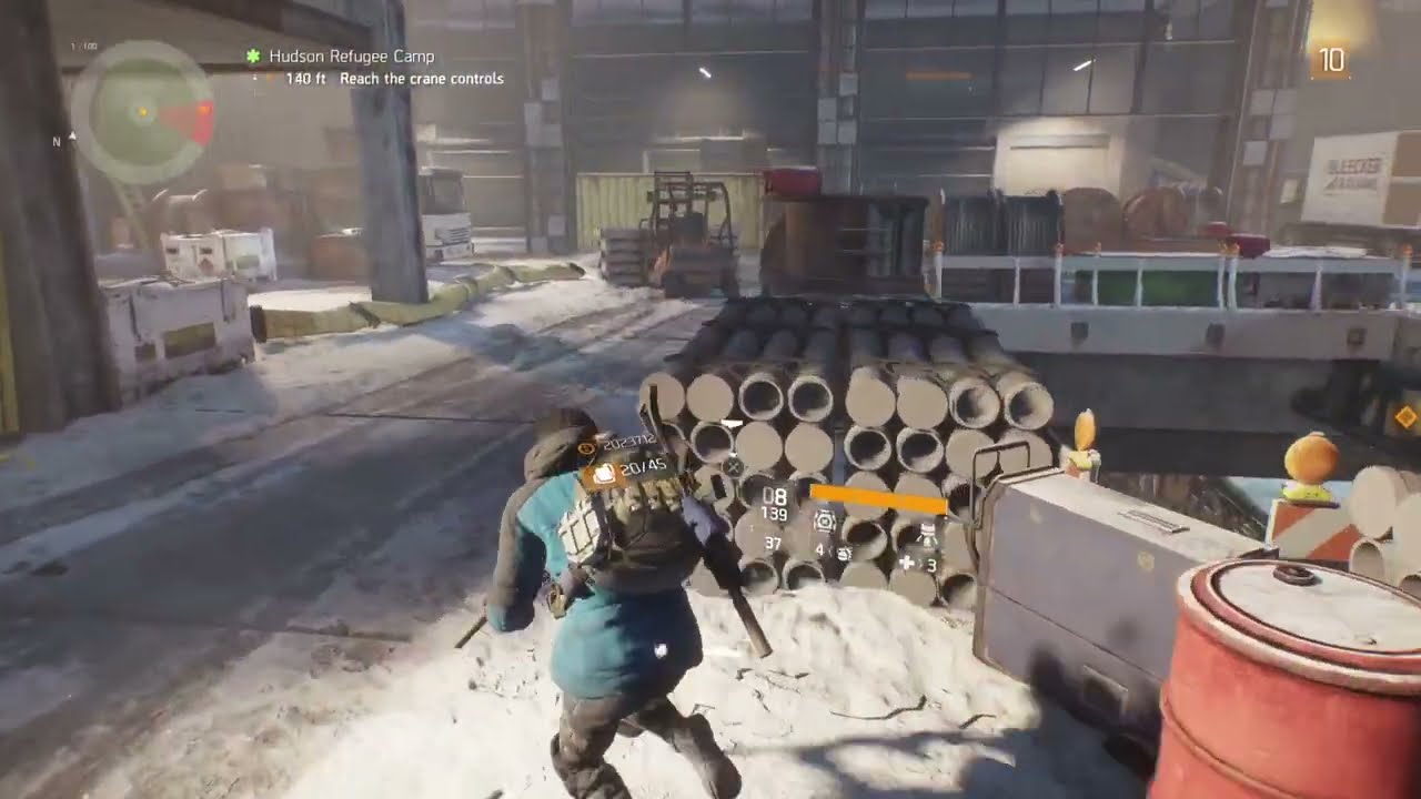 The Division Gameplay 5th Mission - Hudson Refugee Camp