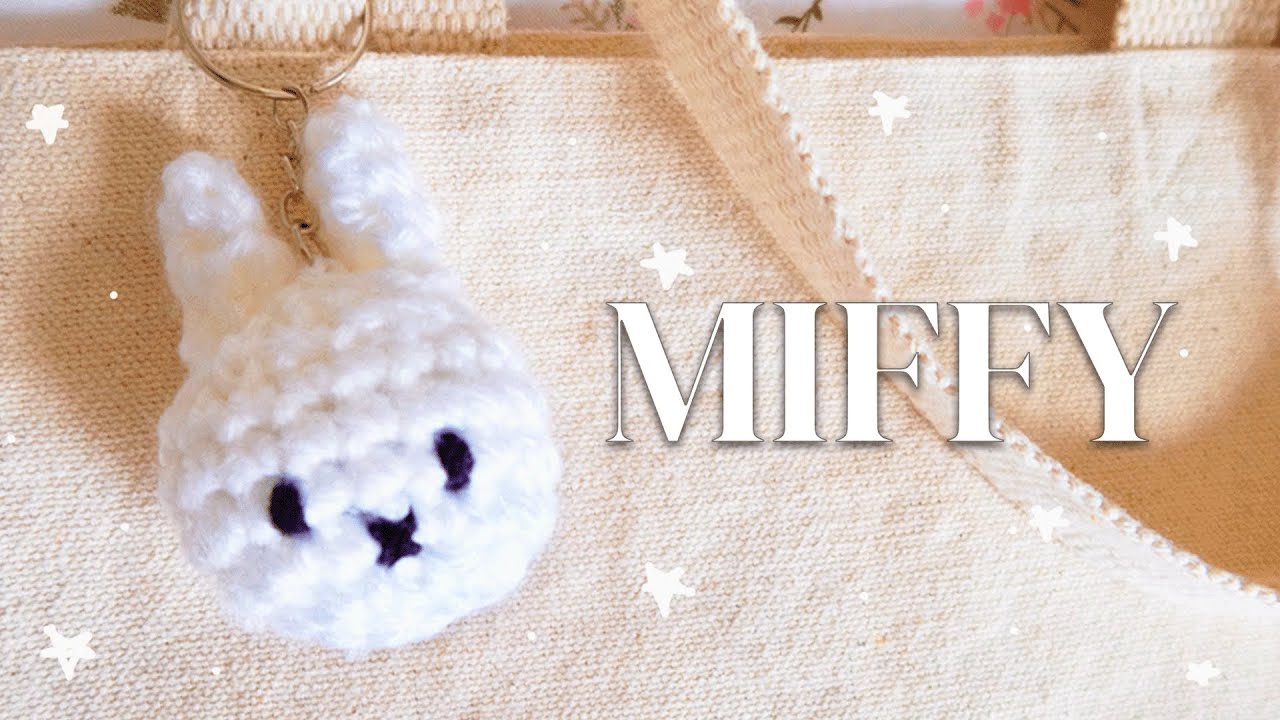 how to crochet miffy (beginner keychain tutorial)
