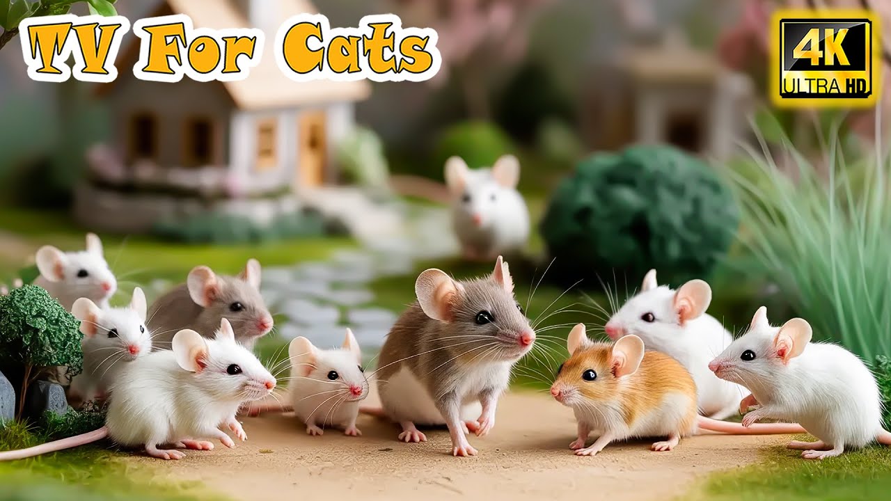 Cat TV Mouse Maze－Tiny Mice Pop Out Everywhere! All Day Soothe Cats Anxiety 😸 Relief Video for Cats