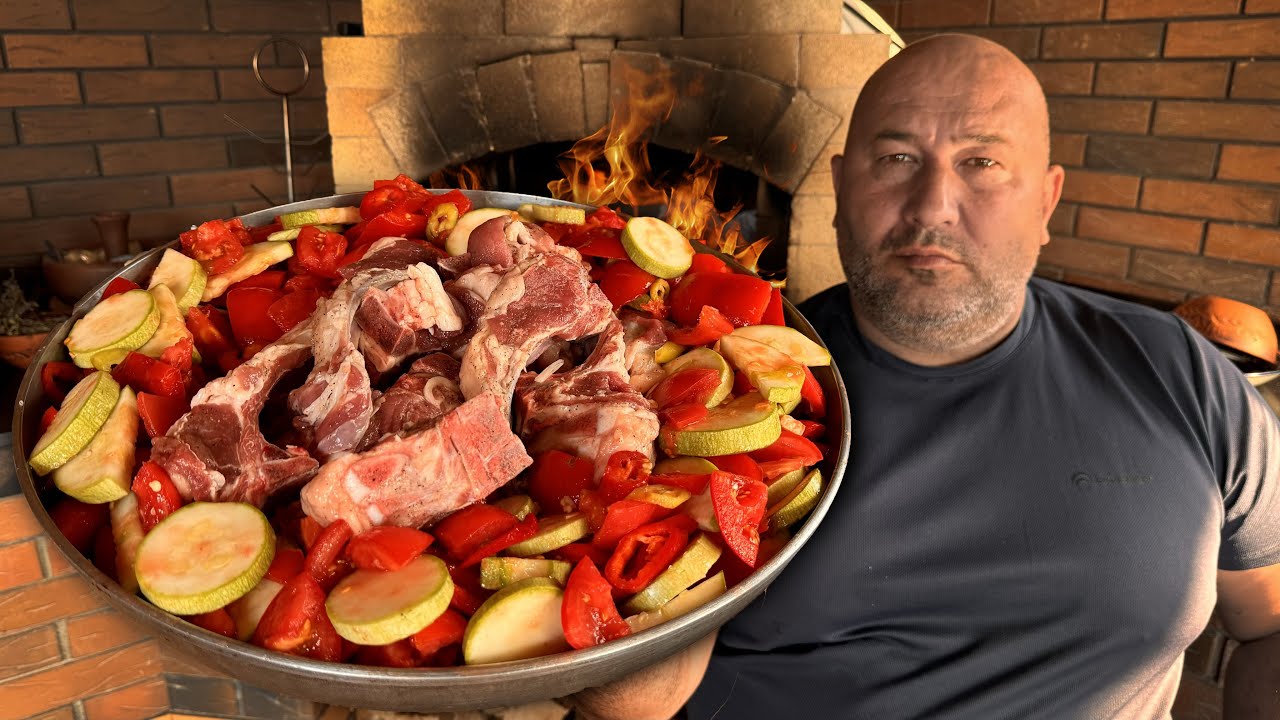 Большая Сковорода Баранины по Турецки !