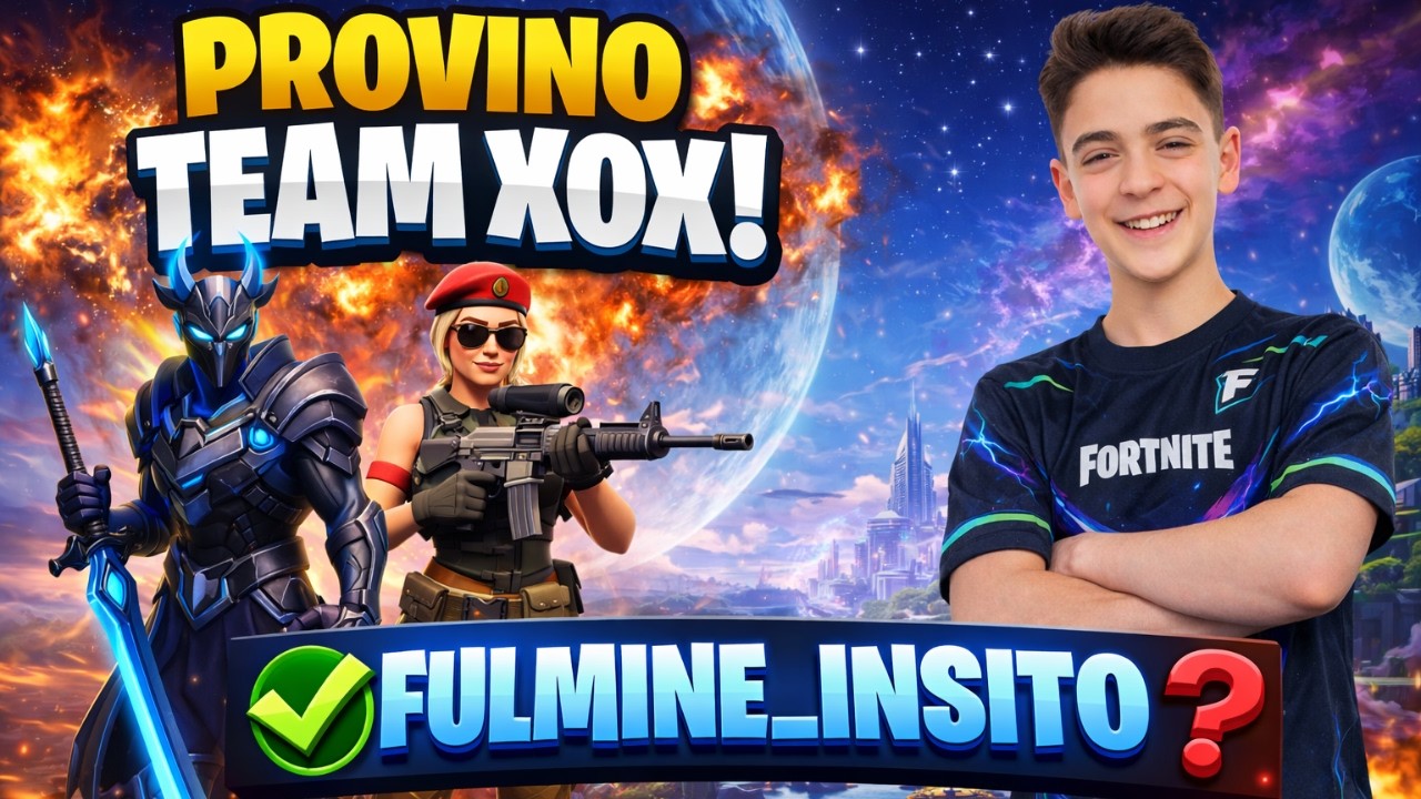 PROVINO a🔥fulmine_insito🔥 per il TEAM XOX di FORTNITE!! #fortnite #provini