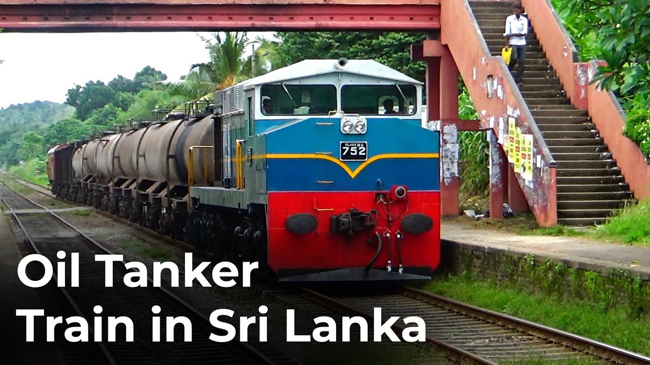 Newly Painted Oil Tanker Train in Sri Lanka Railways